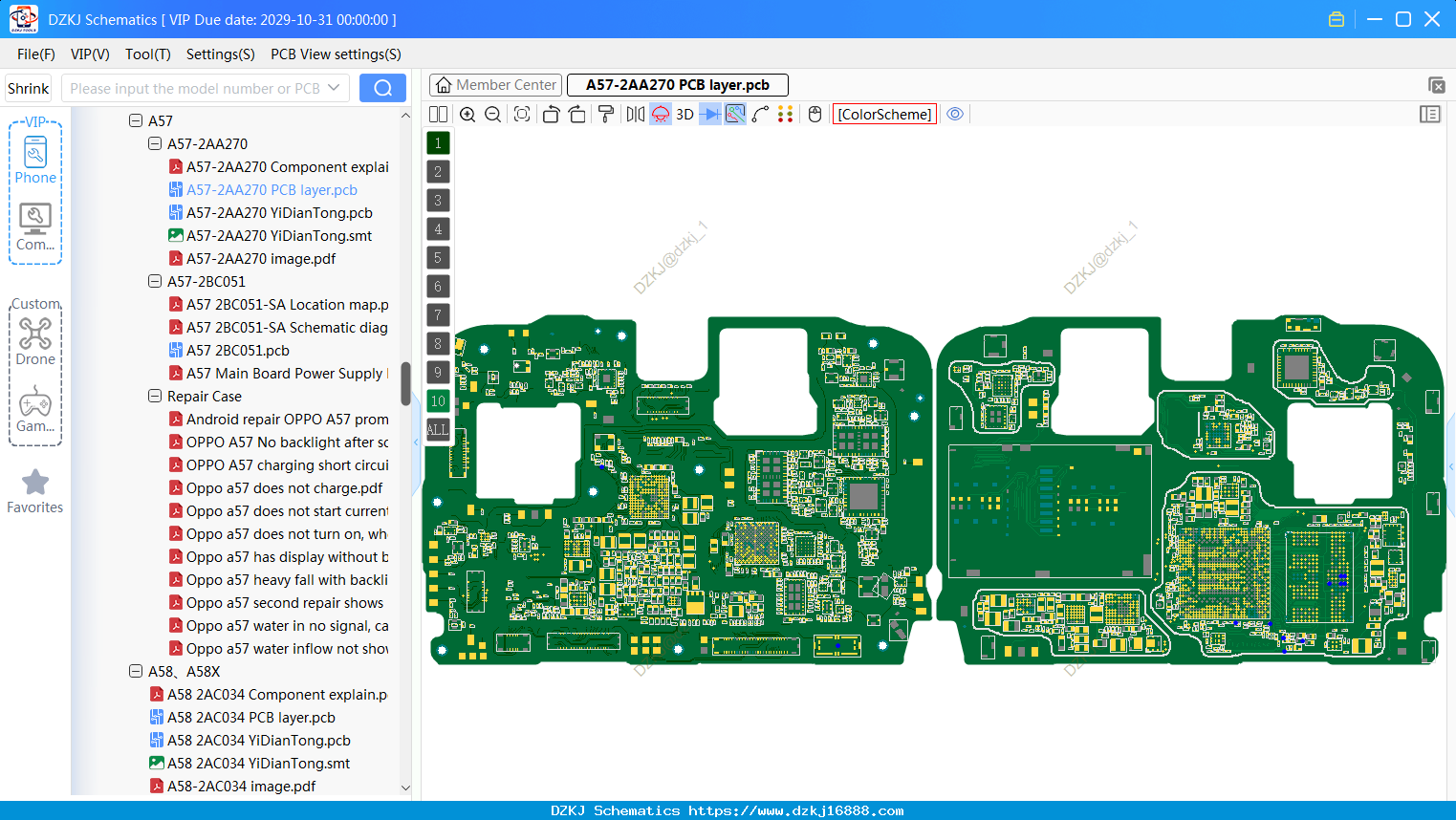 OPPO A57-2AA270 PCB Layer